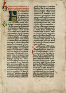 Facsímile da B-42, impressa por Gutenberg