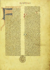 Bíblia de Mogúncia - 1462 - Biblia Pulchra, impressa por Fust & Schoeffer, da qual há um exemplar na Biblioteca Nacional - RJ